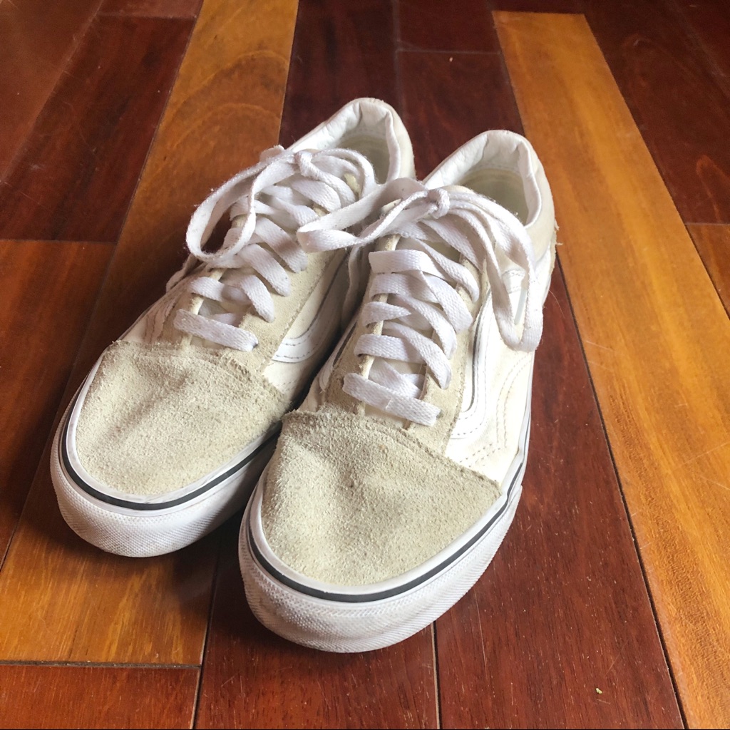 Vans Old School Lace Up Size 7.5 White